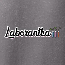 Laborantka a zkumavky