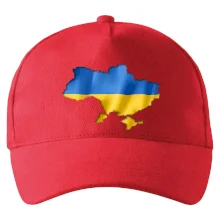 Ukrajina vlajka mapa