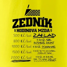 Hodinová mzda zedník