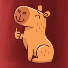 Kapybara s palcem nahoru