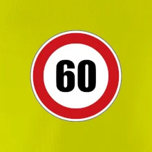 Dopravní značka - omezení rychlosti 60