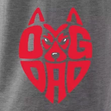 Dog dad nápis v hlavě