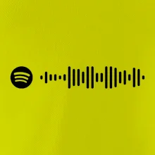 Spotify kód na prsu