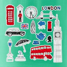 Velká Británie - kreslené ikonky