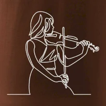 Houslistka jedním tahem