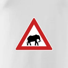 Dopravní značka - Pozor slon