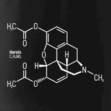 Molekulární struktura Heroin Molekulární struktura Heroin