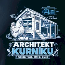 Architekt kurníku technický výkres