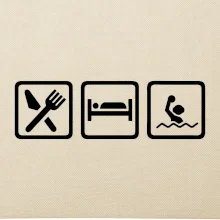 Eat sleep vodní pólo v řadě