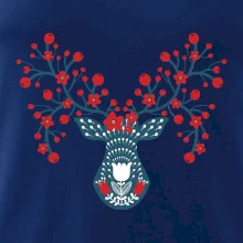 Folklor - jelen s červenými plody