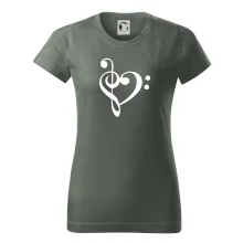 Houslový klíč srdce