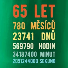 Narozeniny 65 přepočet času