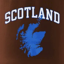 Scotland nápis s mapou