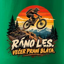 Ráno les večer praní bláta na kole
