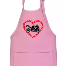 Moto srdce řetěz - silniční