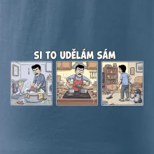 Si to udělám sám - muž s knírkem