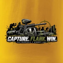 Taktika capture flank win paintball