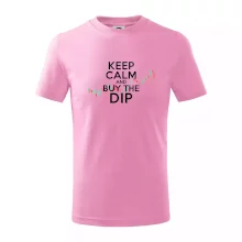 Zeleno červený graf Keep Calm and Buy the Dip