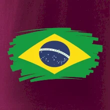 Brazílie vlajka štětkou