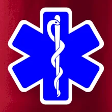 Rescue - Hvězda na prsu +  nápis na zádech