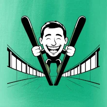 Vysmátý kreslený skokan