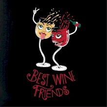 Best wine friends dancing (Pecka design) Best wine friends dancing (Pecka design)