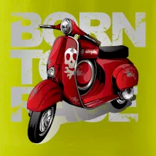 Scooter born to ride red
