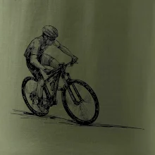 MTB kreslený cyklista