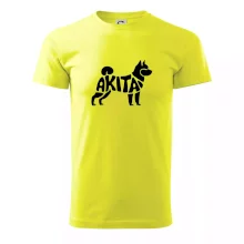 Akita Inu - Nápis v těle