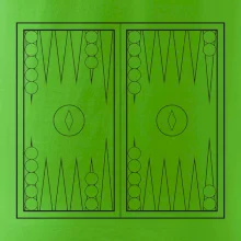 Backgammon černobílý