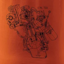 Motor Škoda/ VW 1.9L  TDI z boku