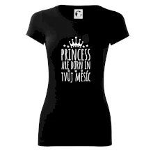 Princesses are born in (vlastní nápis měsíc narození)