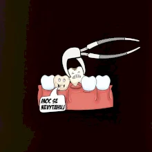 Moc se nevytahuj - zubař