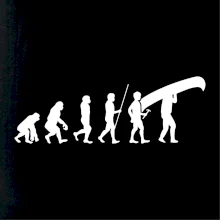 Evoluce kanoe nad hlavou