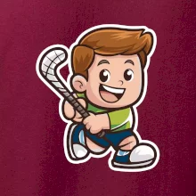 Ikona pozemní hokej kluk