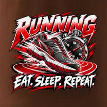 Běžecká bota se stopkami eat sleep repeat