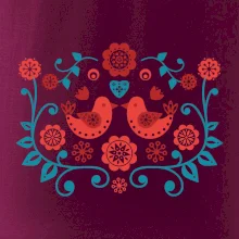 folklor - dva červení ptáčci