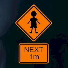 Pozor člověk next 1m (Moňas)