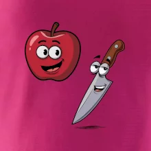 Parové triko - Jablko a nůž