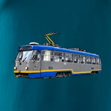 T3R SLF modrošedá kresba fixem