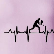 EKG stolní tenista stojící