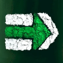 Párová turistická značka zelená