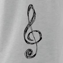 Houslový klíč kreslený