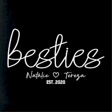 Párové mikiny - Besties Jména a rok