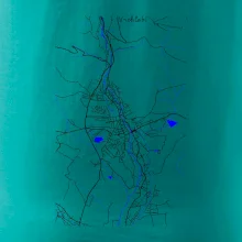 Vrchlabí - Mapa s vodními toky