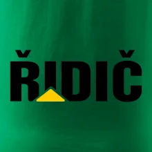Řidič nápis Řidič nápis