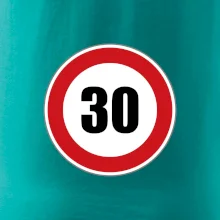 Dopravní značka - omezení rychlosti 30