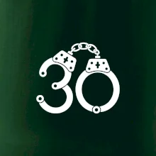 Narozeninové tričko pro policajta - pouta 30