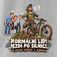 Normální lidi jezdí po silnici cyklistický humor