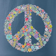 Peace symbol lístečky